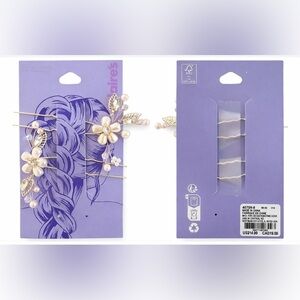 Claire's Gold and Pink Hair Accessory Set